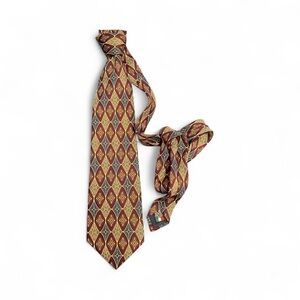 Valdini The Kensington Collection Geometric Silk Tie – Made in Italy 🇮🇹